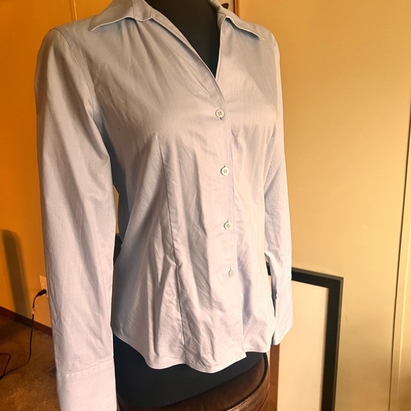 Karl lagerfeld light blue non iron button down shirt - Picture 7 of 11